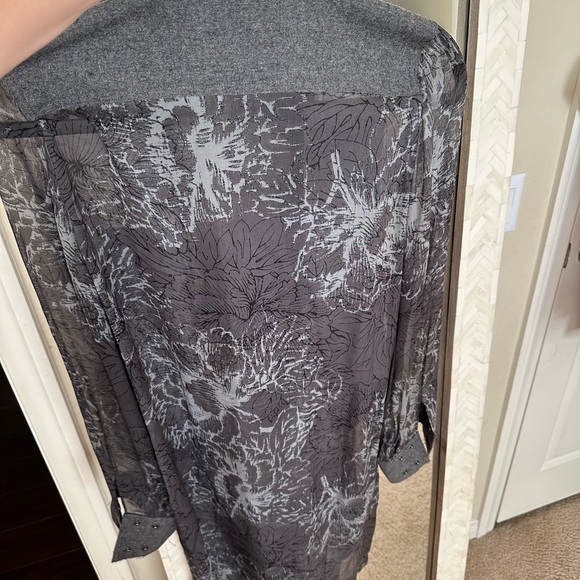 Adolfo Dominguez Sheer Elegant Gray Women's Dreas - Picture 2 of 4